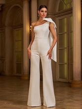 One Shoulder Knot Jumpsuits RY40048
